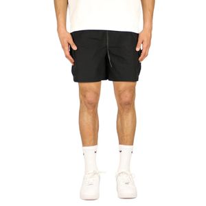 블랙 나이론 카고 반바지