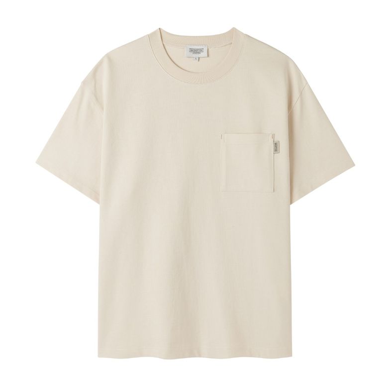 POCKET HALF SLEEVE T-SHIRT - CREAM (P253UTS410)