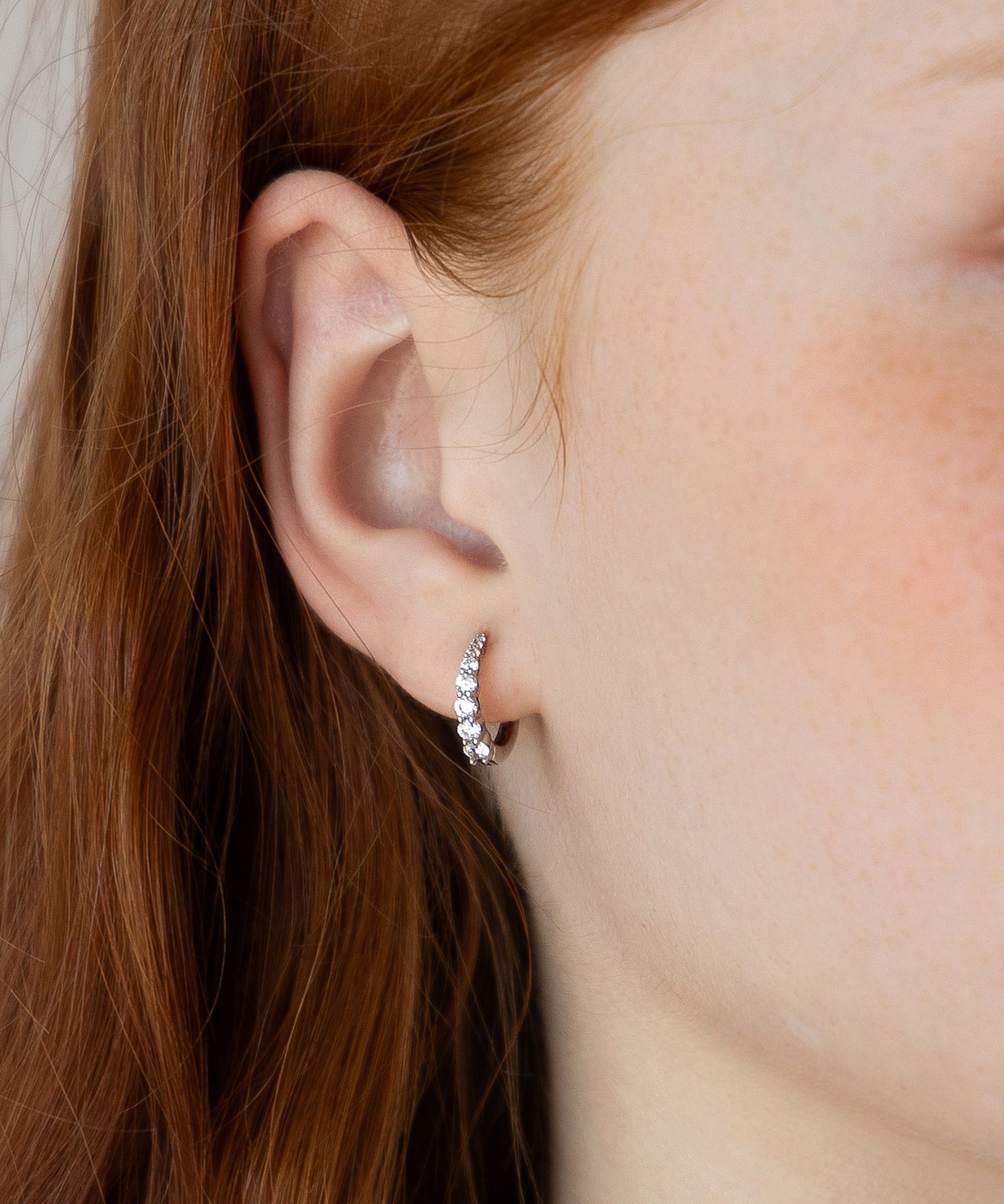 イヤリング TATIANA Silver 925 Galaxy Hoop Earrings EC3032 Tatiana Hoop Earrings – JxALLURE