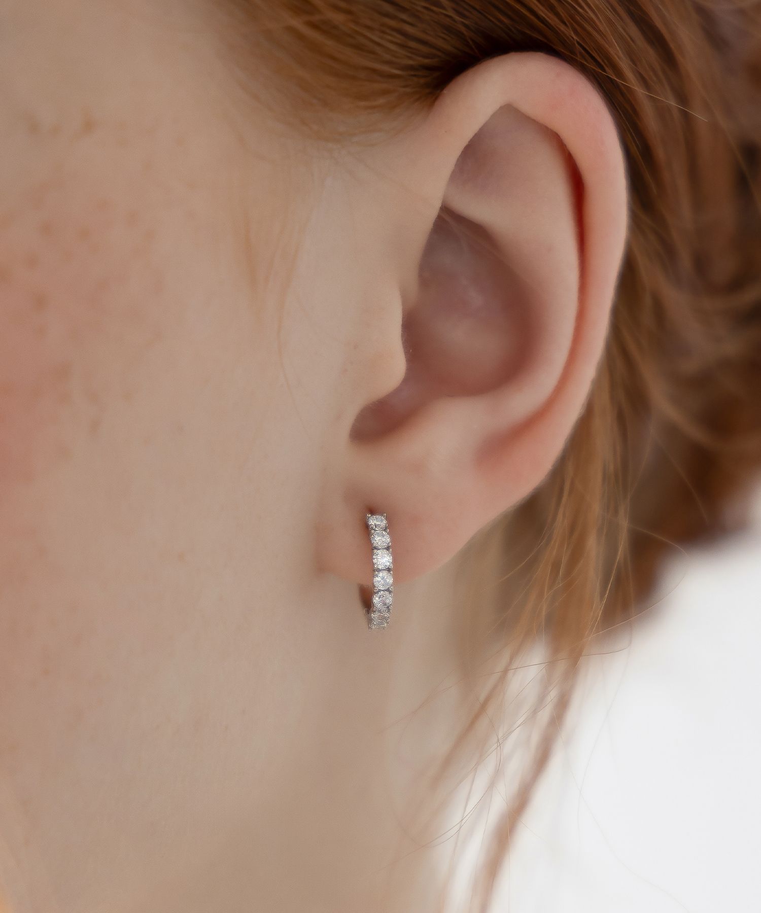 ★ TATIANA★ Silver 925 Shiny B.L Hoop Earrings EC3211 5007 The Tatiana Hoop Earrings – Everything Oro Jewelry