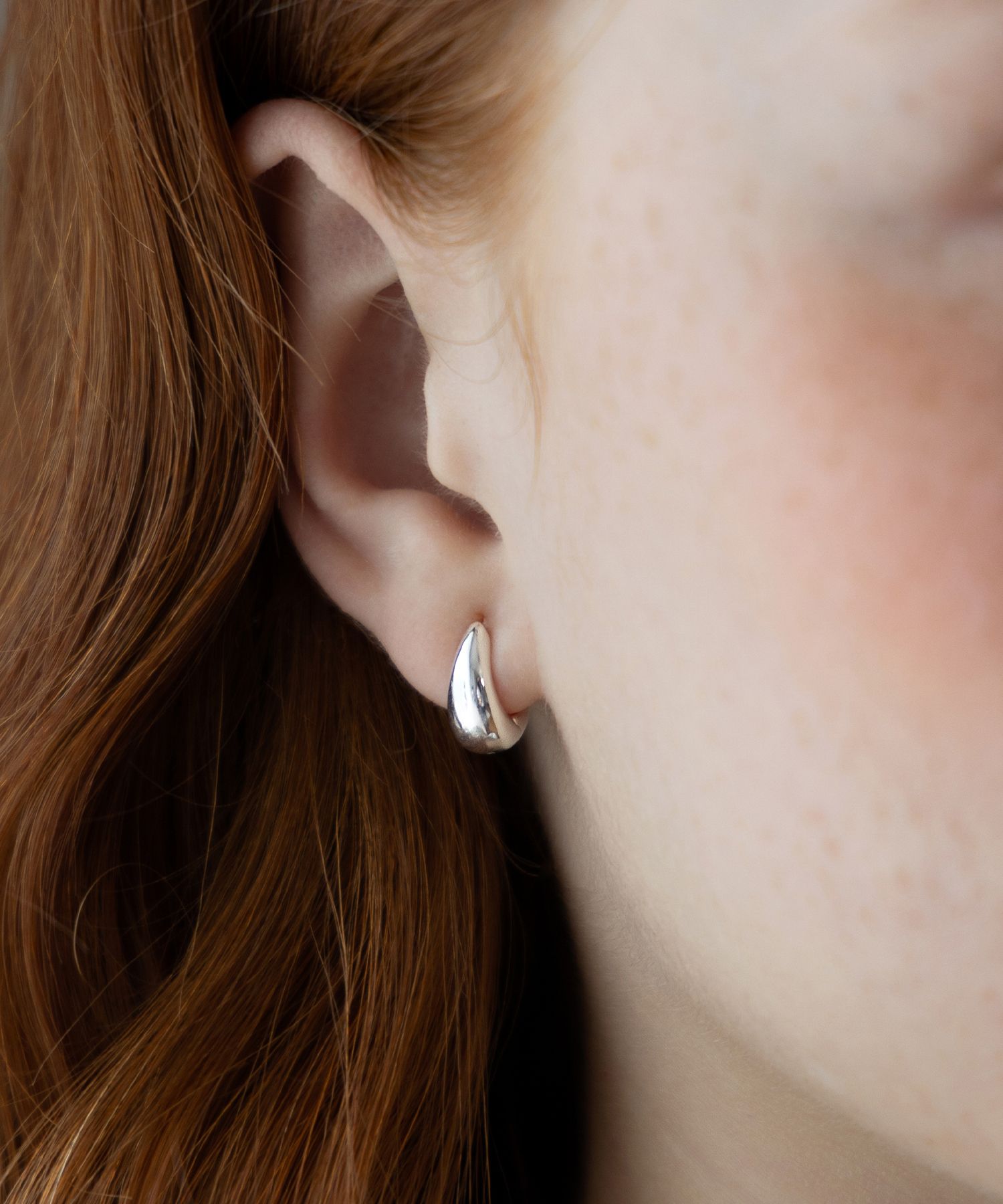 ★ TATIANA★ Silver 925 Volume Drop Hoop Earrings EC3225 50 MUSINSA公式 | TATIANA (925 Silver) Volume Drop Hoop Earrings