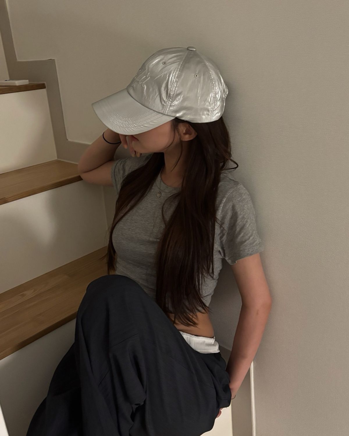투에스핏(TOOSPIT) SSPIT LOGOSILVER BALL CAP