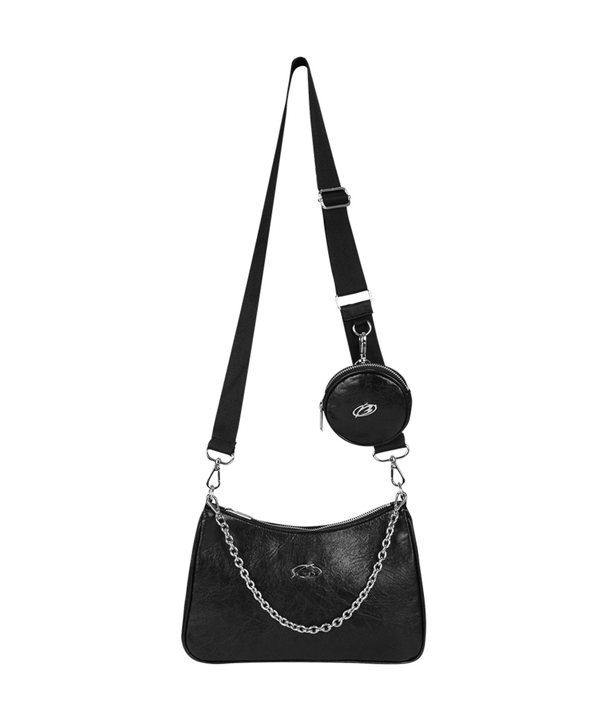 모어댄블랙(MORE THAN BLACK) LEATHER HOBO BAG
