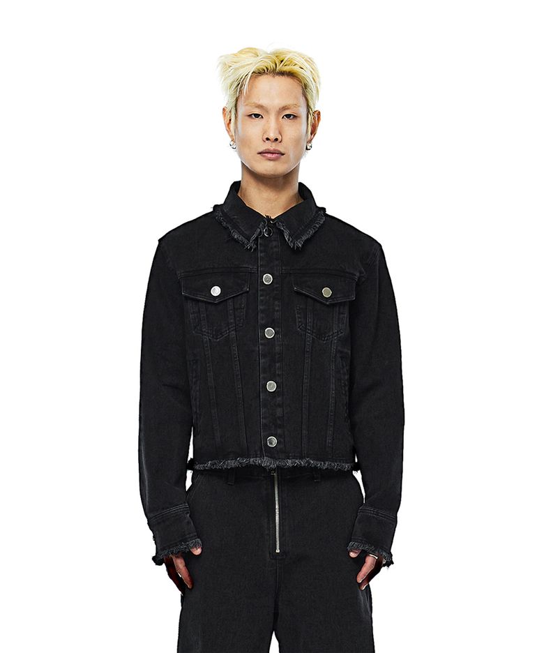 CUT OFF DENIM JACKET