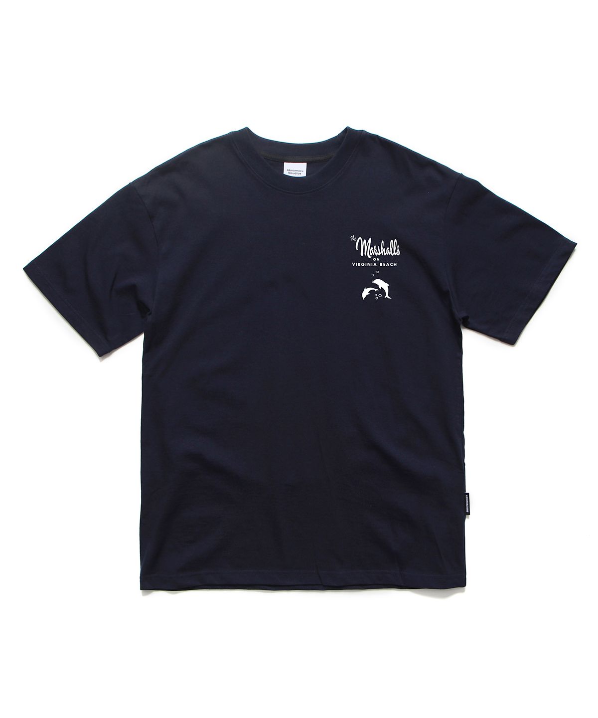 앱놀머씽(ABNORMALTHING) 비치 오버핏 티셔츠 네이비 (BEACH T-SHIRT NAVY)