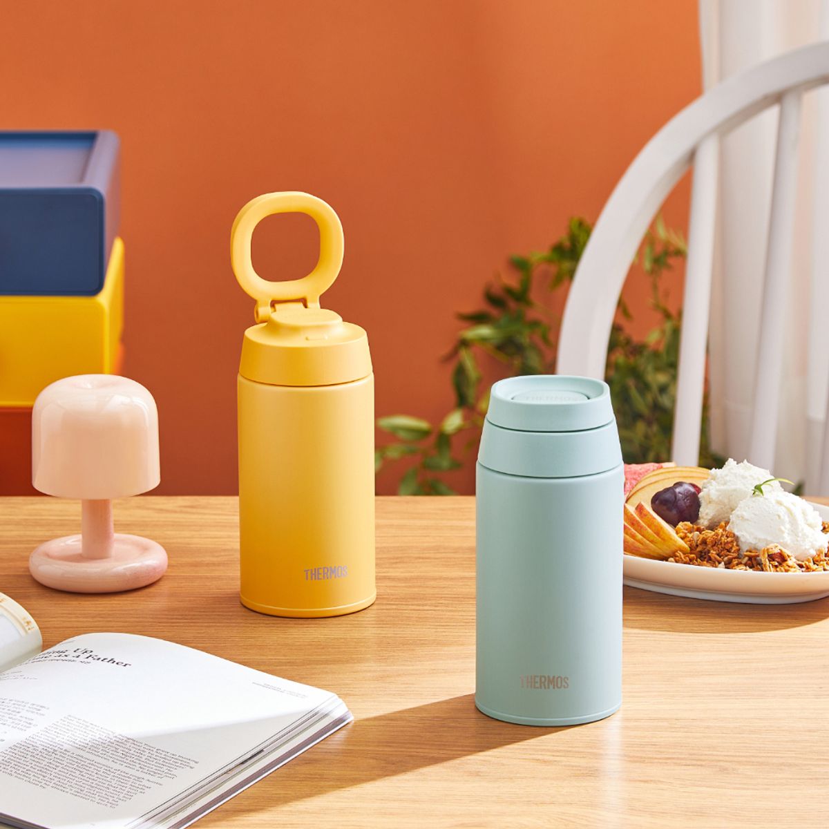 써모스(THERMOS) 보온보냉 캐리 루프 텀블러 JOO-380K (380ml)