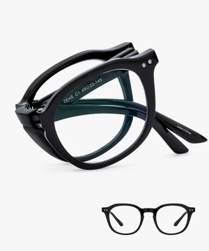 RC ZEHE 폴더 블루라이트 안경 BLACK