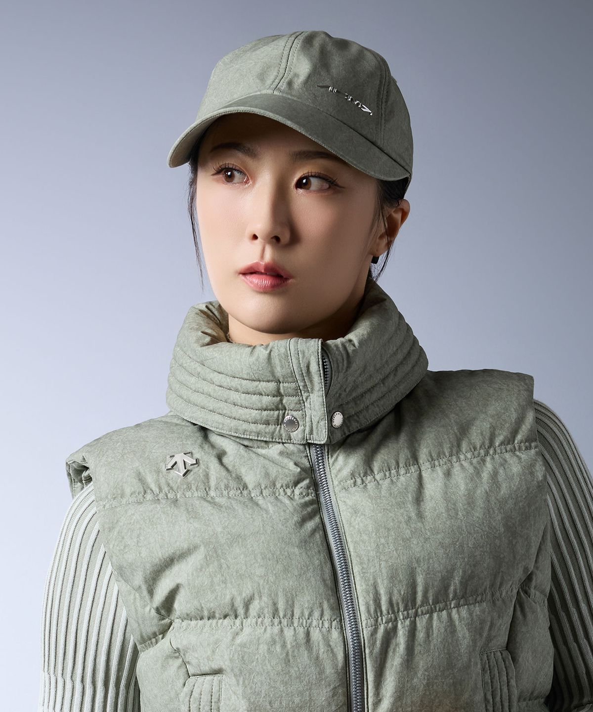 데상트 골프(DESCENTE GOLF) 아크먼트(ACMT) 여성 리본 탈부착 볼캡 (DQ32WFCP91)