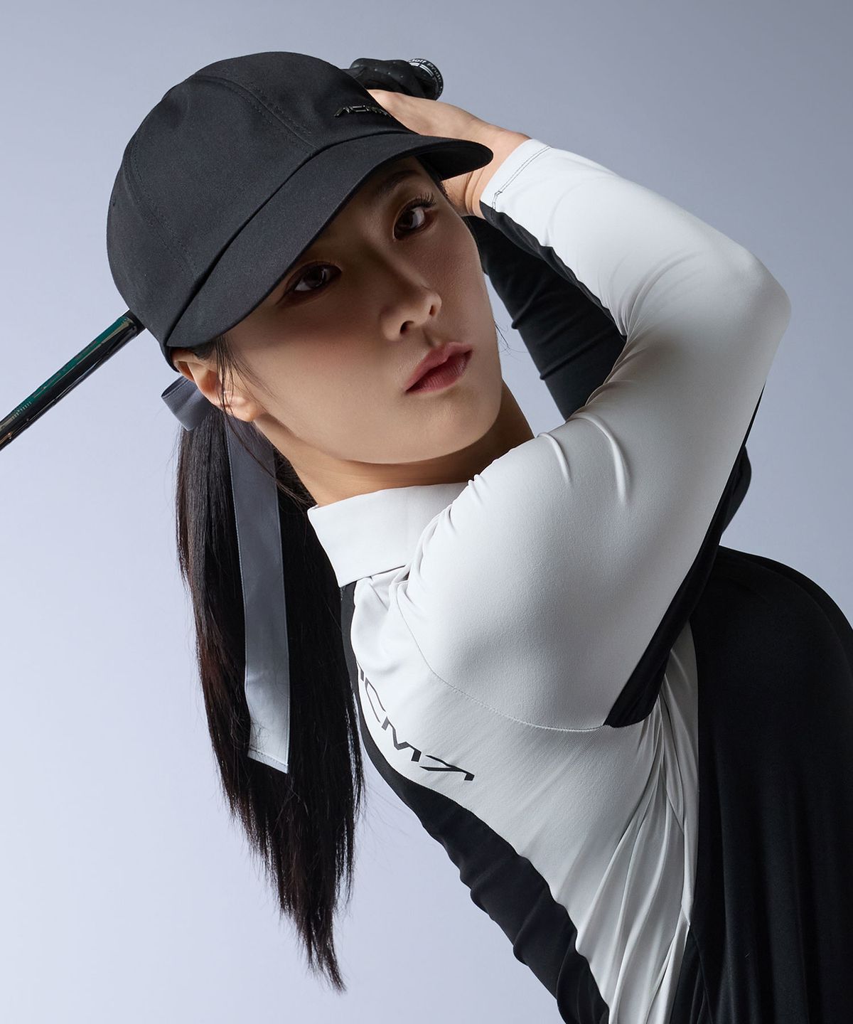 데상트 골프(DESCENTE GOLF) 아크먼트(ACMT) 여성 리본 탈부착 볼캡 (DQ32WFCP91)