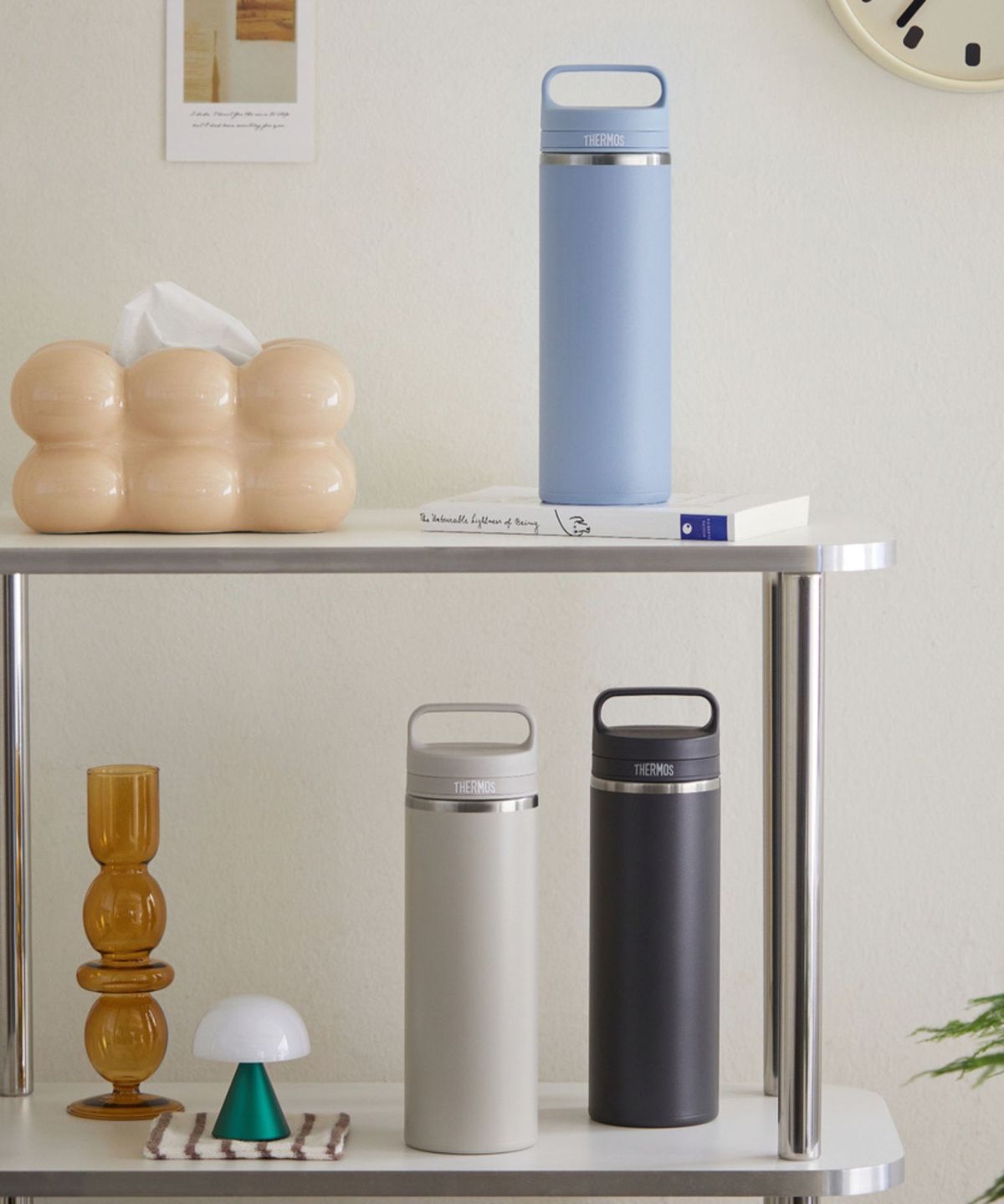 써모스(THERMOS) 보온보냉 캐리 핸들 텀블러 JOW-800K (800ml) 식기세척기용