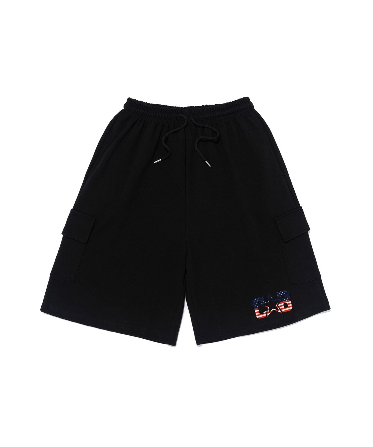 카고브로스(CARGOBROS) 아메리칸 로고 카고 버뮤다 반바지  (블랙)