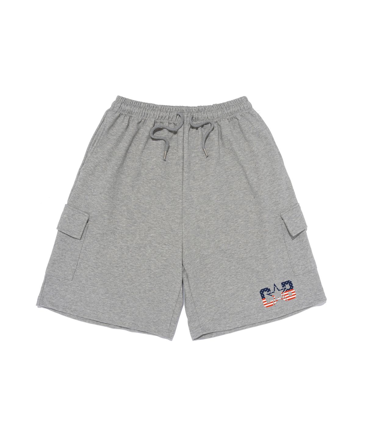 카고브로스(CARGOBROS) 아메리칸 로고 카고 버뮤다 반바지 (그레이)