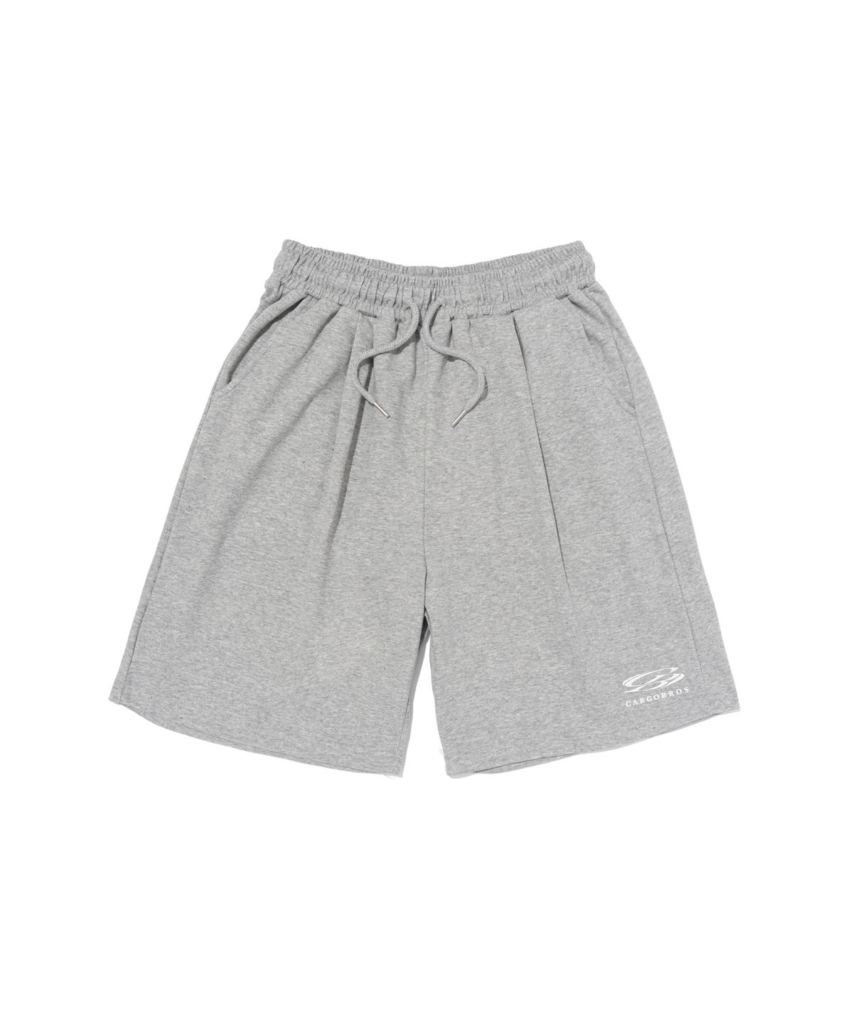 카고브로스(CARGOBROS) 서클 원턱 스몰 로고 반바지 (그레이)