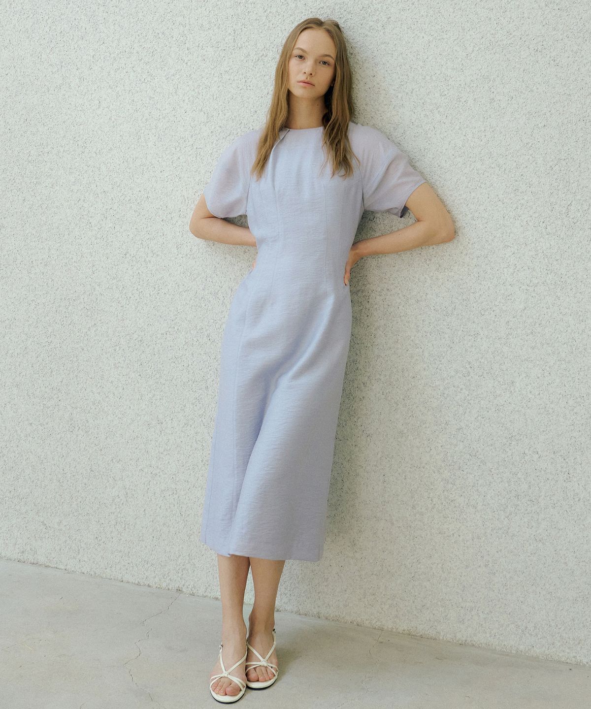 오떼뜨(OCTETTE) MONA WOOL TENCEL SHEER LINE OPS_2COLOR