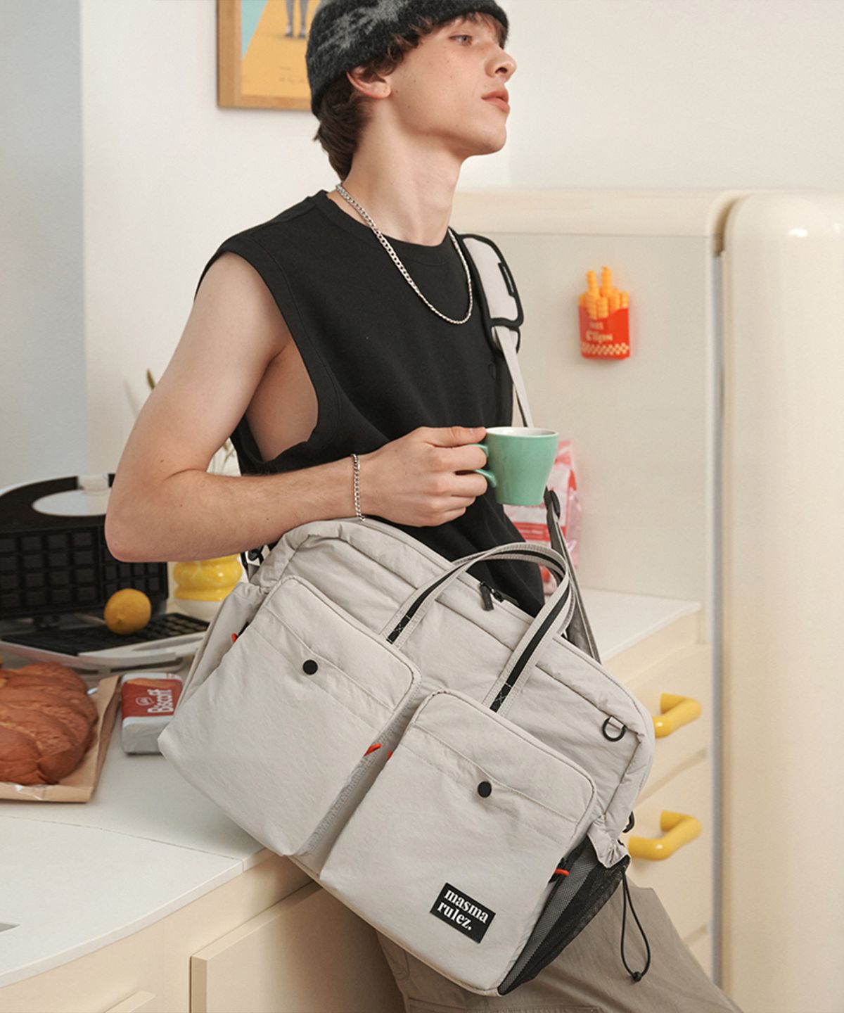 마스마룰즈(MASMARULEZ) Easeshell Briefcase_Light Gray