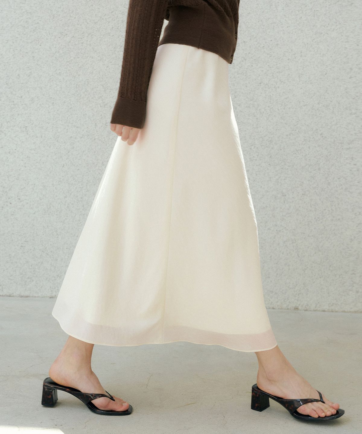 오떼뜨(OCTETTE) LORIN SHEER VIAS SK-LONG
