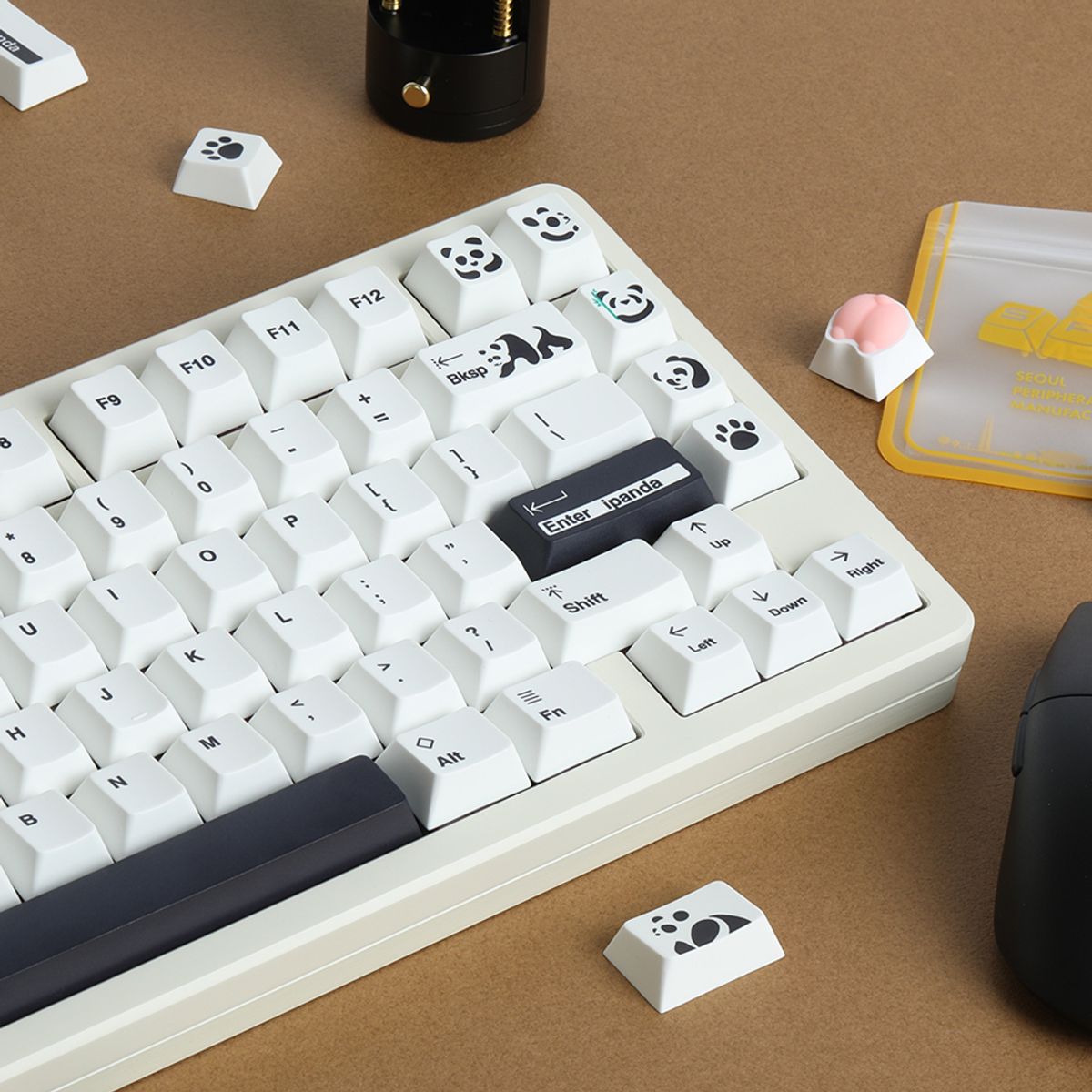에스피엠(SPM) Soulcat 고함량 PBT 염료승화 영문 키캡 164키 (판다)