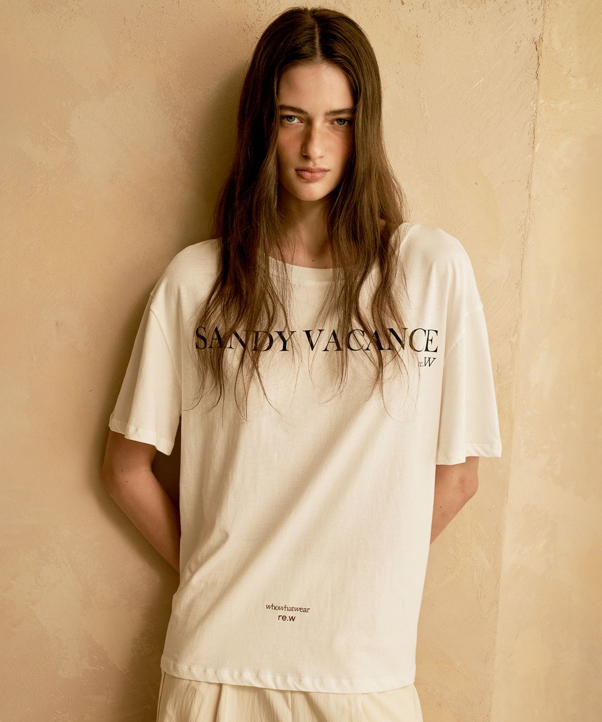리 더블유(REW) SANDY T-SHIRT (WHITE)
