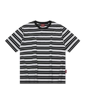 Multi Stripe T-shirts Black