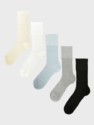 시스루 리브드 양말 5colors