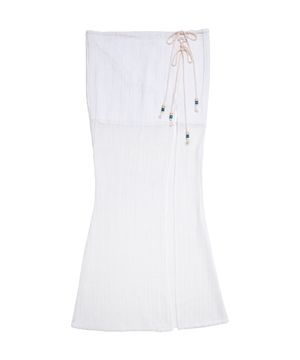 선셋 코지 롱 스커트 화이트