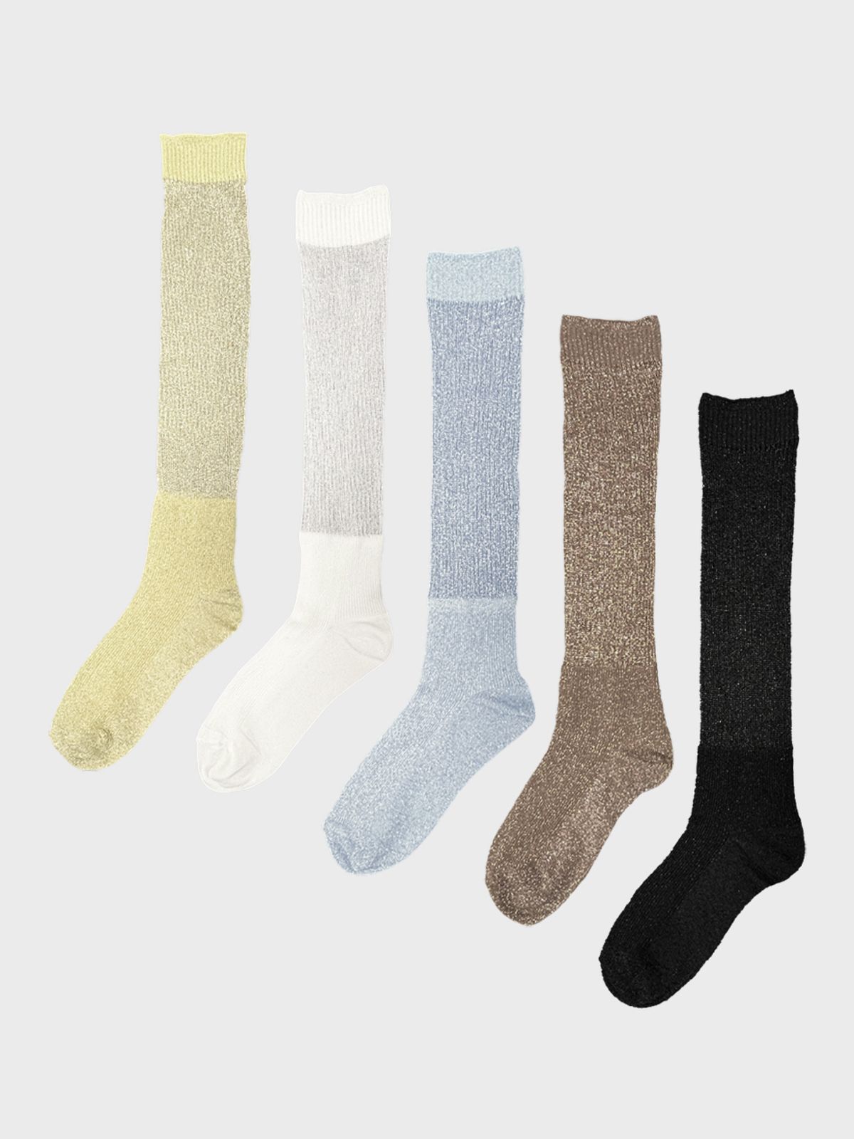 티에스에이치(TSH) 글리터 시스루 양말 5colors