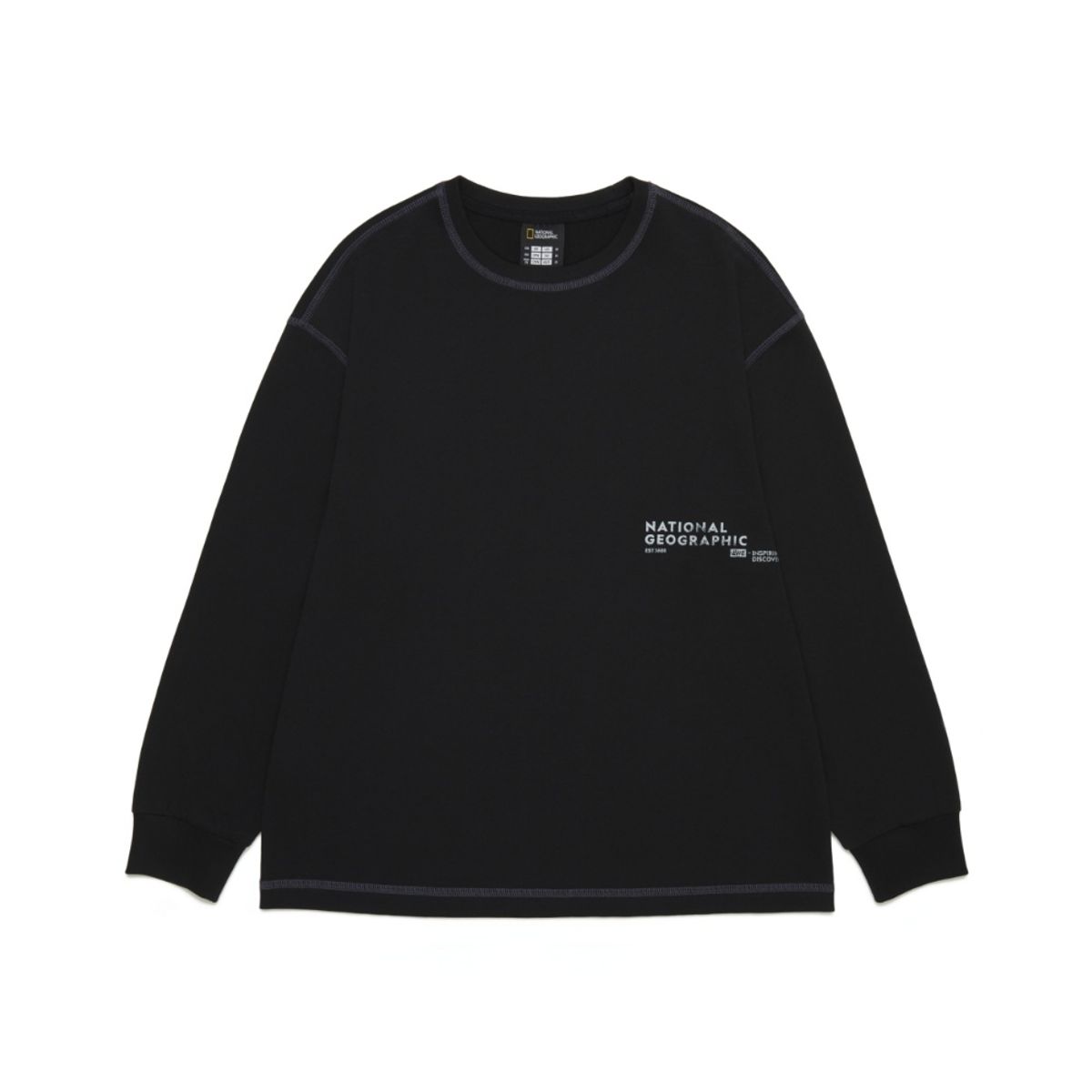 내셔널지오그래픽 키즈(NATIONAL GEOGRAPHIC KIDS) K253UTS810 어드벤처 싱글 티셔츠 CARBON BLACK