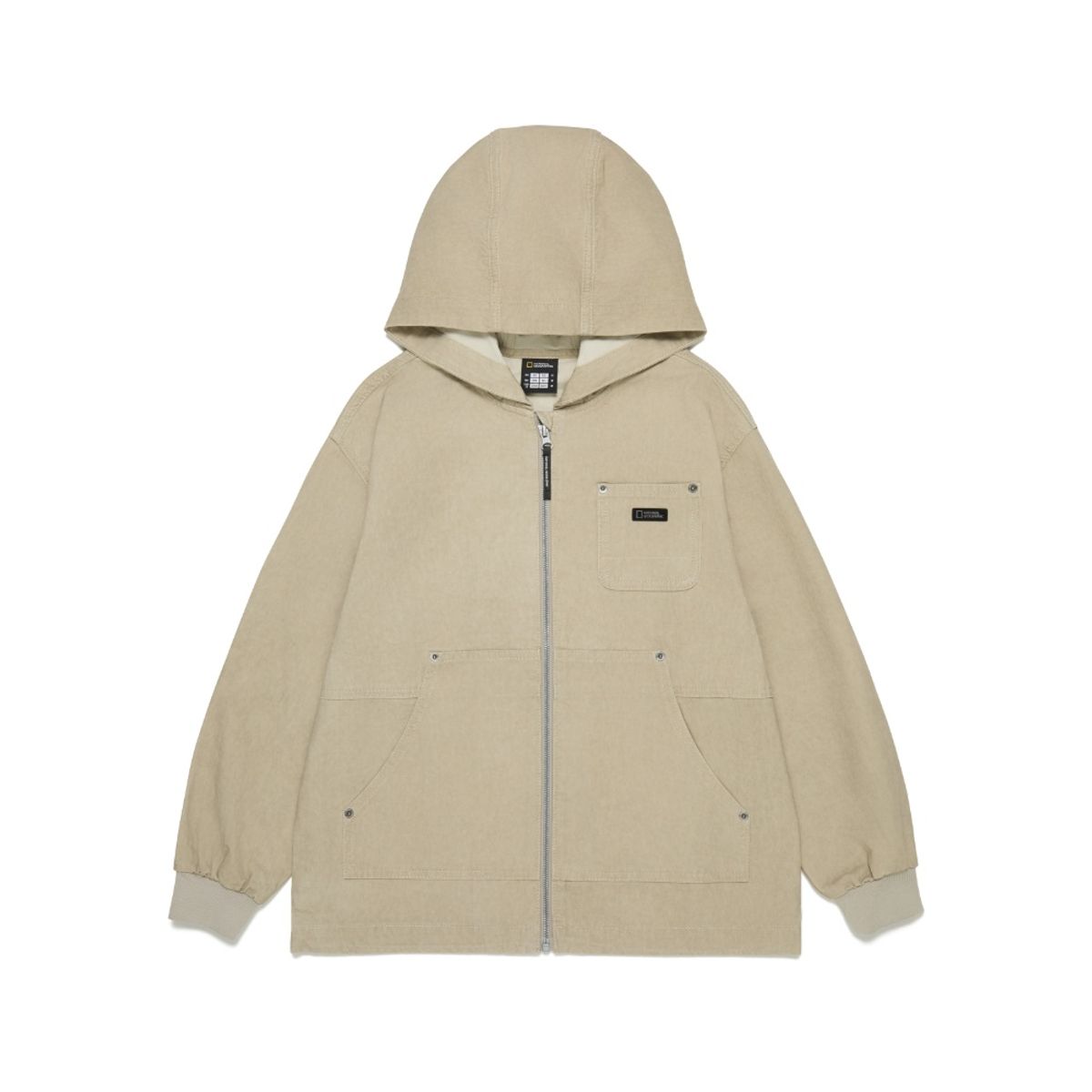 내셔널지오그래픽 키즈(NATIONAL GEOGRAPHIC KIDS) K253UJP820 어드벤처 후디 풀집업 점퍼 L/BEIGE