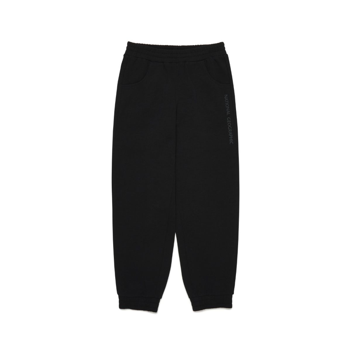 내셔널지오그래픽 키즈(NATIONAL GEOGRAPHIC KIDS) K253UPT910 니트 트레이닝 조거 팬츠 CARBON BLACK