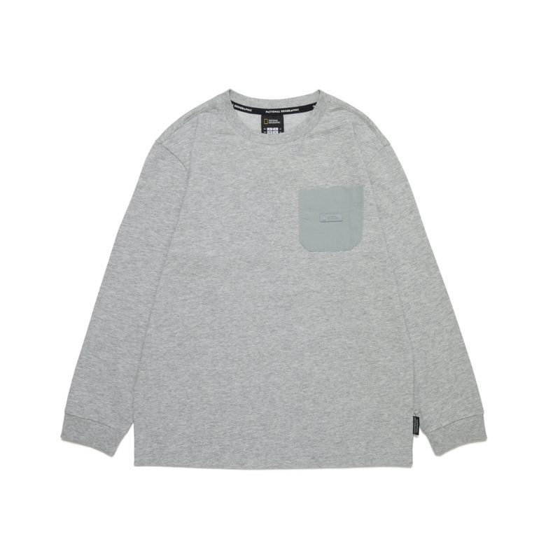 K253UTS910 우븐포켓 싱글 티셔츠 M/GREY
