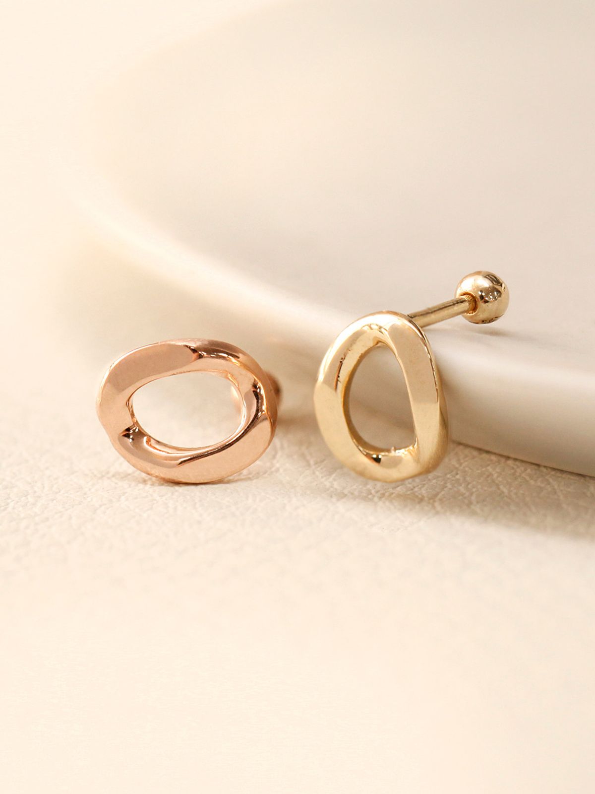미니멀피어싱(MINIMALPIERCING) 14K 볼륨 체인 피어싱