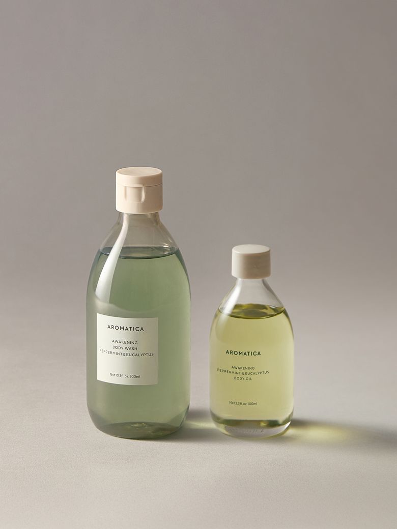 [즉각쿨링] 어웨이크닝 페퍼민트&유칼립투스 세트 (바디워시 300ML+바디오일 100ML)