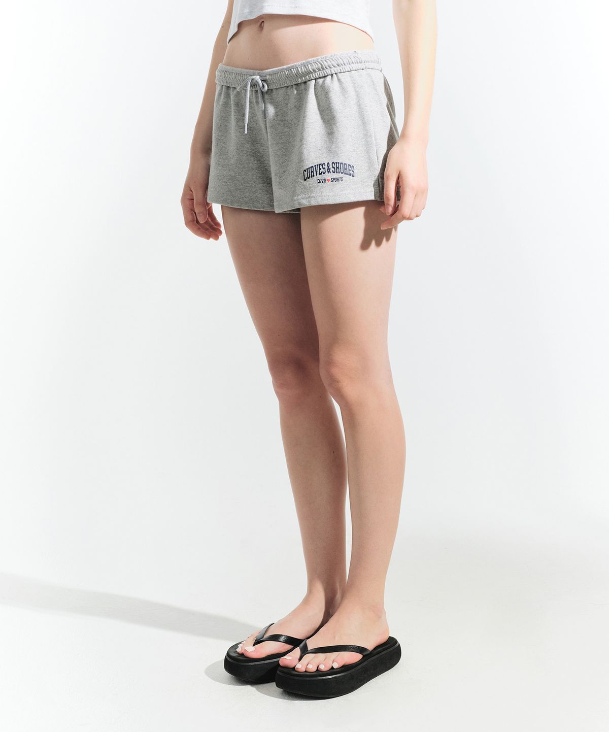 그로브(GROVE) ALI SHORTS (MELANGE GREY)