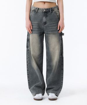 BTB : WORKSCAPE CARPENTER JEANS [SMOKY BLACK CORE]