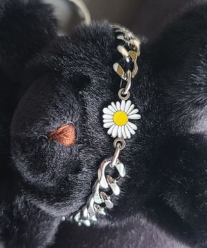 데이지꽃 써지컬 스틸 팔찌 문구각인 무료