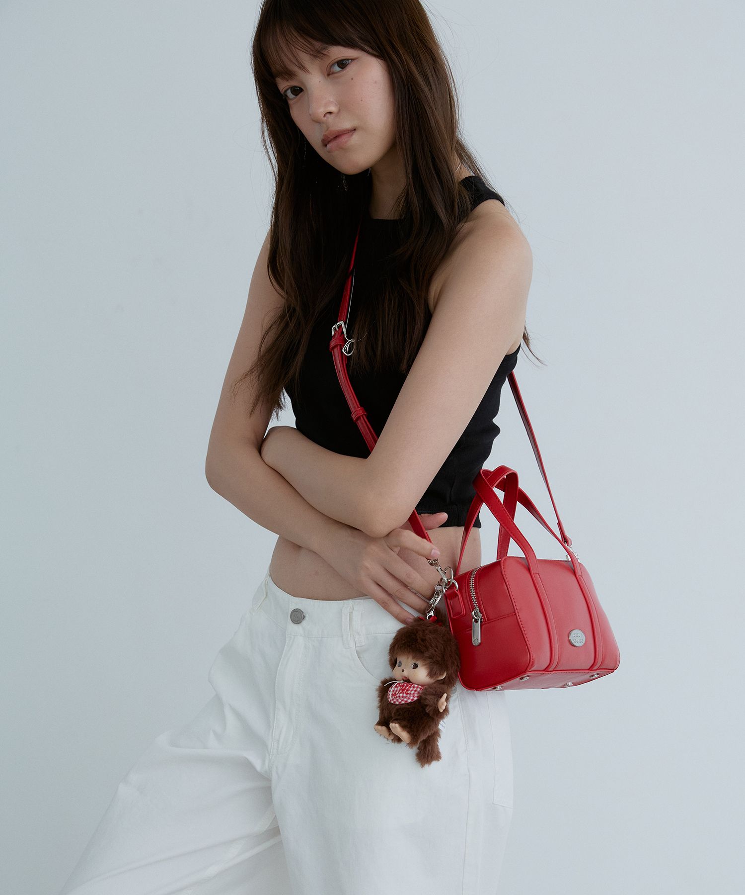 ★2023FW新作★MUSINSAXGROVE★GRVR SPORTS_MINI FRILL BAG MUSINSA | GROVE GRVR SPORTS_Mini Frill Bag_BLACK
