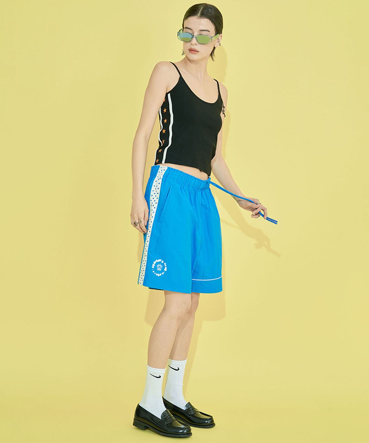 오로지(OROGEE) POSITANO BERMUDA PANTS_BLUE