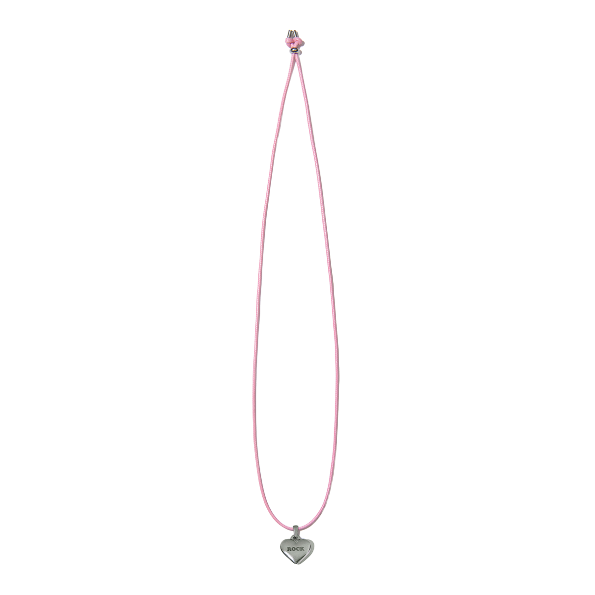 조거쉬(JOEGUSH) ROCK Heart Necklace (Pink)