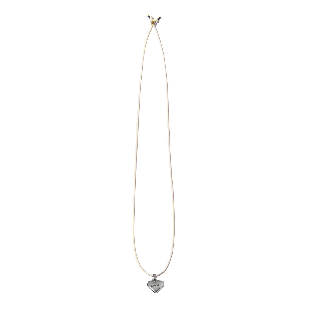 조거쉬(JOEGUSH) ROCK Heart Necklace (Butter Cream)