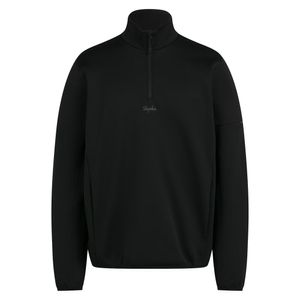 남성용 테크 플리스 하프집 블랙