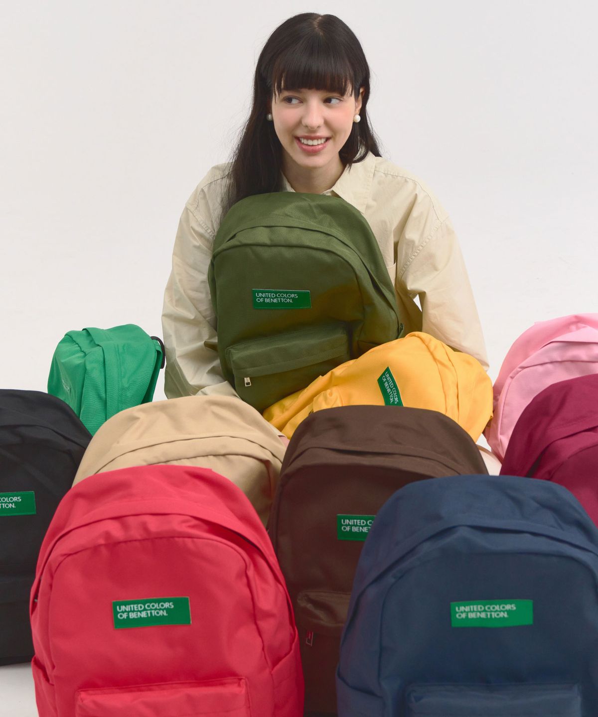 베네통(BENETTON) 비비드 랩탑 백팩 (10colors)