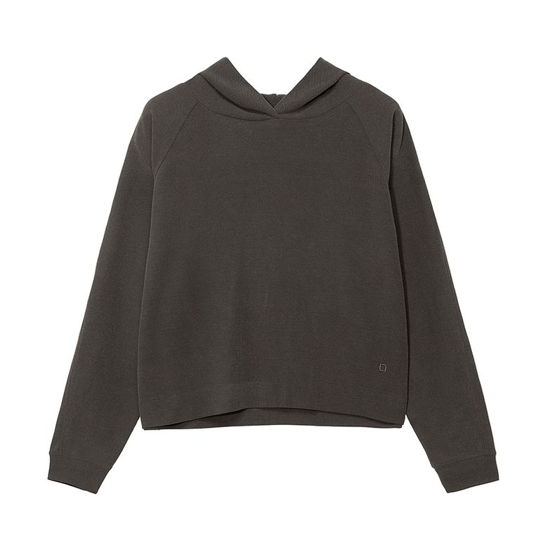 W 파구스 모달 후드 티셔츠 Dark Brown
