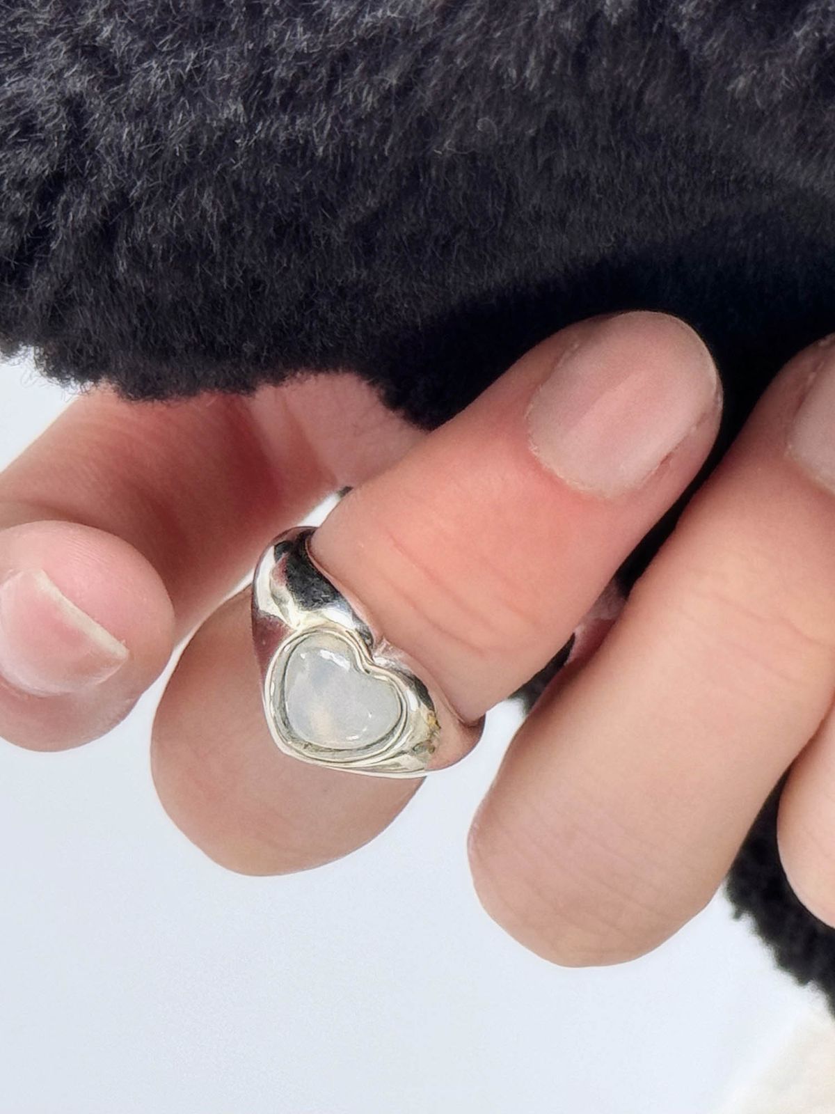 러브트릭스(LOVETRIX) Silver925 Heart blue stone ring