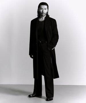 [노홍철 컬래버] 럭키 가이 머스큘린 체스터필드 롱 코트 [블랙]