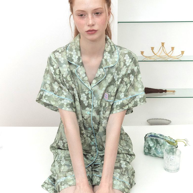 [파이핑][60수면모달] green grape summer pajama