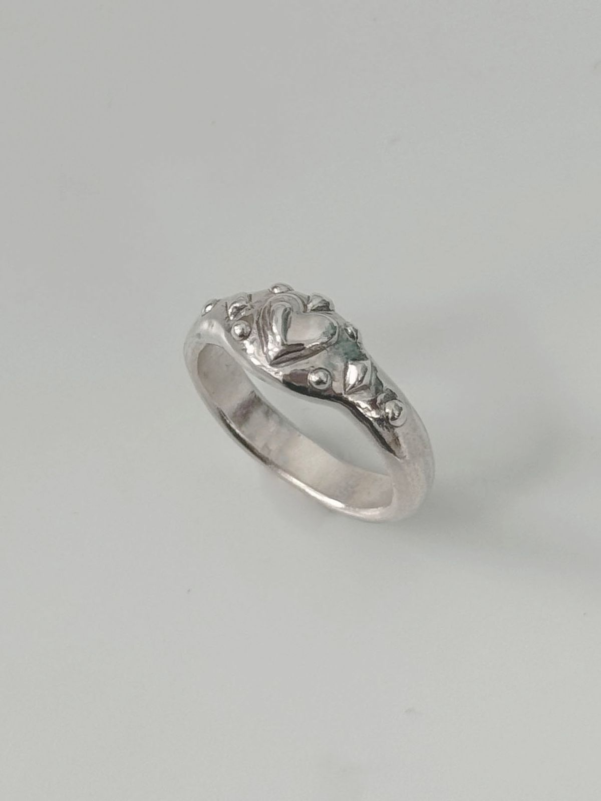 러브트릭스(LOVETRIX) Silver925 Heart drawing bold ring2