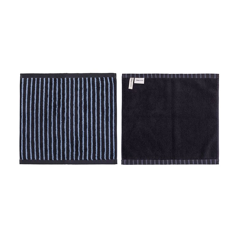 오키드 스트라이프 핸드타월 Dark Gray