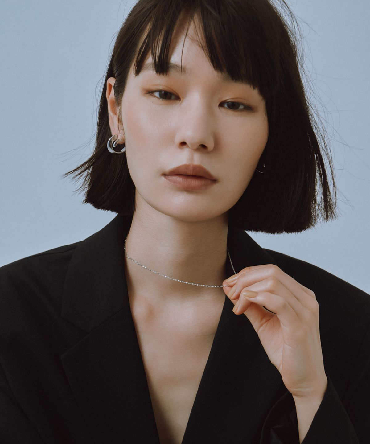 노비스도쿄(NOVICE TOKYO) 스크류 체인 목걸이 Screw Chain Necklace［Stainless］/ Silver