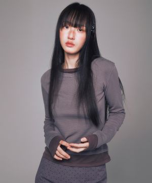 LAYERED LONG SLEEVE BROWN