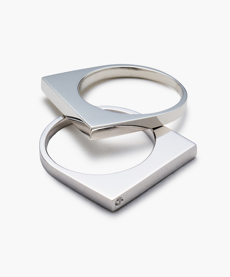 메노 포르테 스퀘어 1diamond 반지